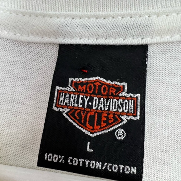 Vintage 90's Harley Davidson Large White VTG T-Shirt 1998 Stuart, Florida - Picture 6 of 6
